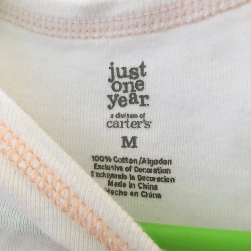Carters just one year infant onesie medium